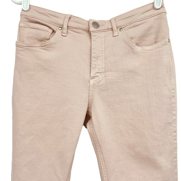 SPANX Women's The Slim-X  Stretch Mid Rise Pale Pink Cropped Jeans W28" x L26.5" - Picture 3 of 12